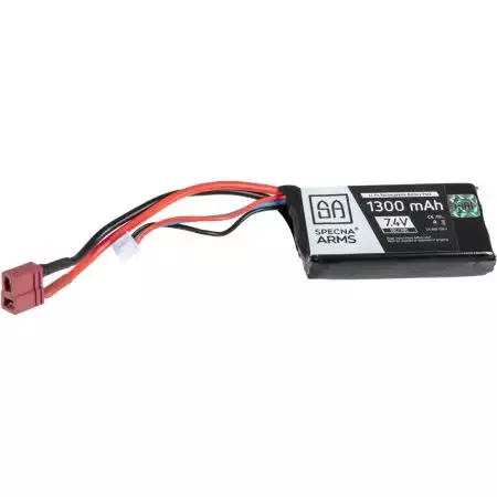 Batterie LI-PO AN/PEQ 7.4v - 1300mAh - 15/30C - T-Dean - Specna Arms