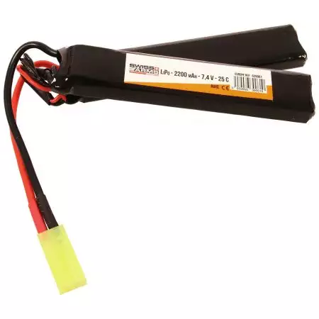 Batterie LI-PO Double Stick 7.4v - 2200 mAh - 25C - Tamiya - Swiss Arms