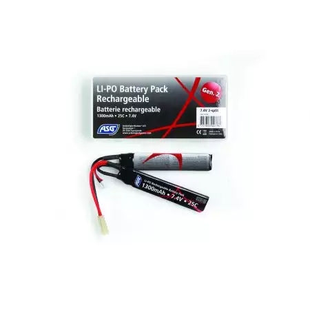 Batterie LI-PO (LiPO) 7.4v - 1300mAh - 25c - 17206