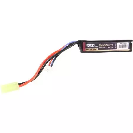 Batterie Li-PO Stick 7.4v - 550 mAh - 20C - Mini Tamiya - Dragon Pro