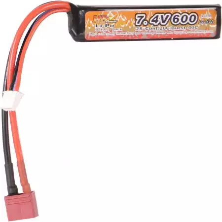 Batterie Li-PO Stick 7.4v - 600mAh - 20C - T-Dean - VB Power