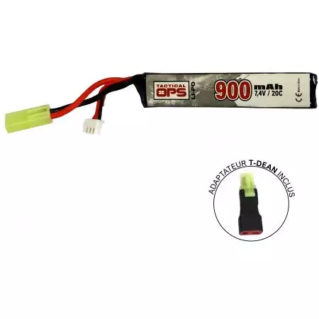 Batterie LI-PO Stick 7.4v – 900mAh – 20C – Mini Tamiya – Tactical OPS