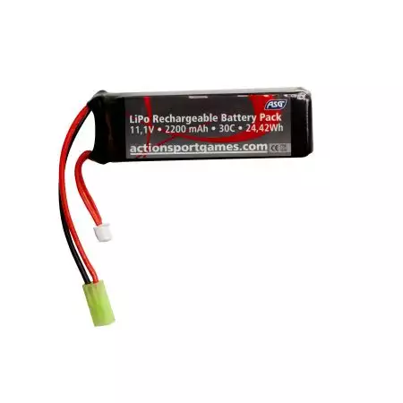 Batterie LI-PO Stick (LiPO) 11.1v - 2200mAh - 30C - Mini Tamiya - ASG