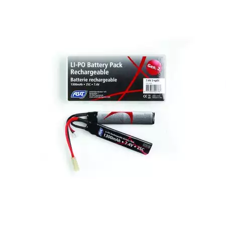 Batterie LiPO 7.4v - 1300mAh - 25C - Tamiya - ASG