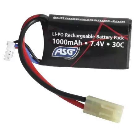 Batterie LiPO AN/PEQ 7.4v - 1000mAh - 30C - Tamiya - ASG