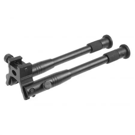 Bipied Pliable & Télescopique en Metal Pour rail Picatinny - Noir