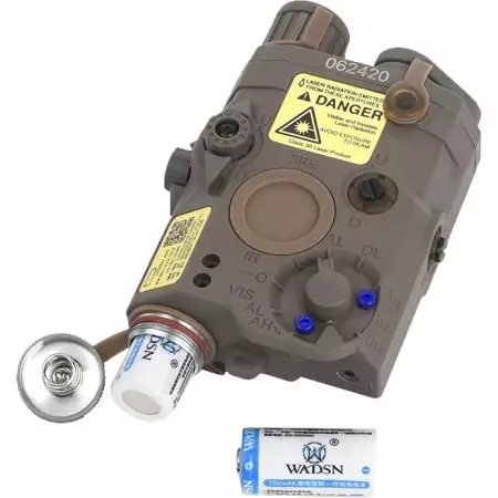 Bo&icirc;tier AN/PEQ Lampe + Laser WADSN - Tan