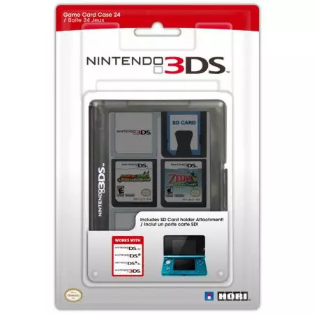 Boitier De Rangement 24 Jeux Noir 3DS Officiel Nintendo Hori - 3DS-020U