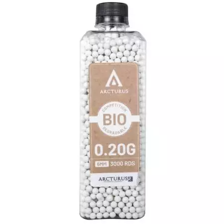Bouteille 3000 Billes 0.20g Match Grade Bio Arcturus - Blanches