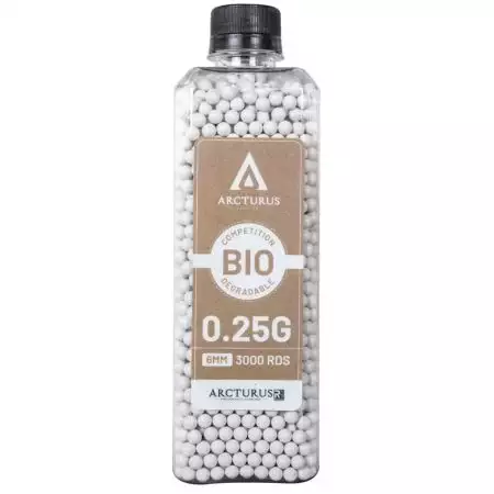 Bouteille 3000 Billes 0.25g Match Grade Bio Arcturus - Blanches