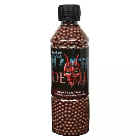 Bouteille 3000 Billes 0.36g 6mm Blaster Devil - Marrons