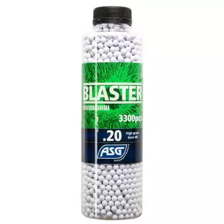 Bouteille 3300 Billes (BBs) 0.20g Blaster ASG - Blanches