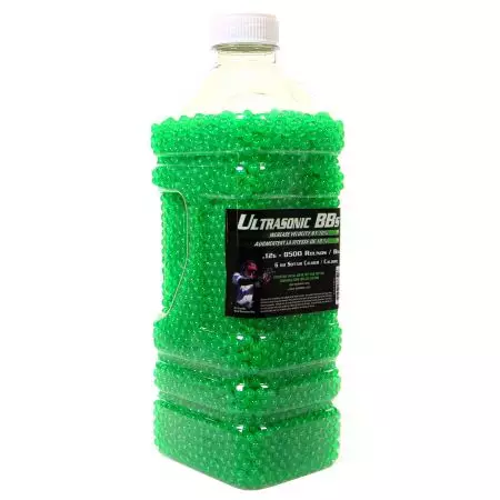 Bouteille 8500 Billes BBs Ultrasonic 0.12g 26mm - Vertes