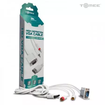 Cable HD 720p VGA + 2 RCA Pour Console Sega Dreamcast - Tomee