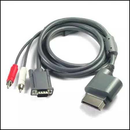 Cable HD VGA Avec Connecteur Audio RCA Pour Console Xbox 360