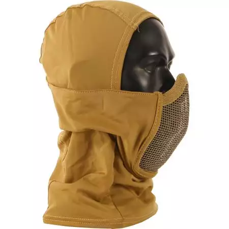 Cagoule Cobra Avec Masque Grillage Stalker GFC - Tan