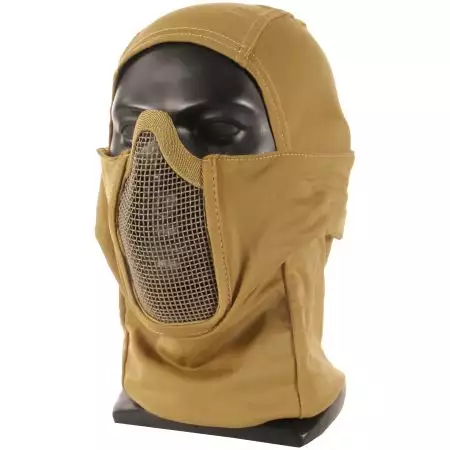 Cagoule Cobra Avec Masque Grillage Stalker Tactical OPS - Tan