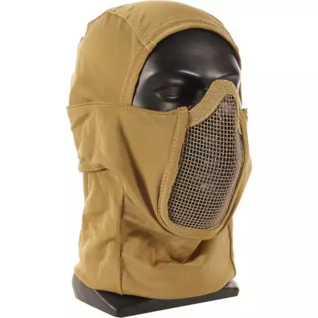 Cagoule Cobra Avec Masque Grillage Stalker Tactical OPS - Tan
