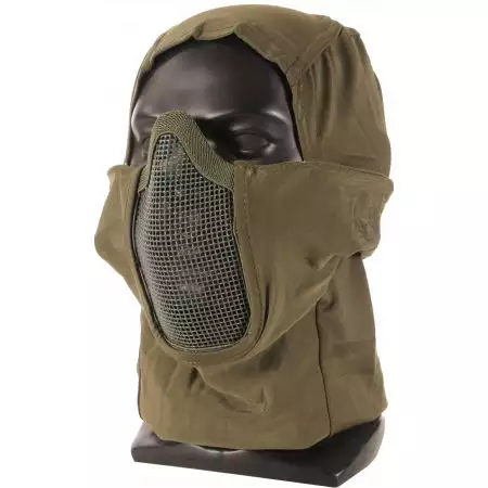 Cagoule Cobra Avec Masque Grillage Stalker WoSport - Olive