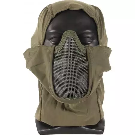 Cagoule Cobra Avec Masque Grillage Stalker WoSport - Olive