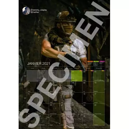 Calendrier Social Calendar 2021 Destockage-Games.com - Format Vertical