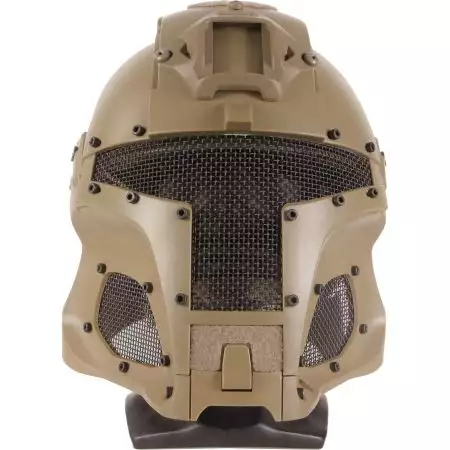 Casque Protection Integrale Medieval Iron Warrior S&T - Tan