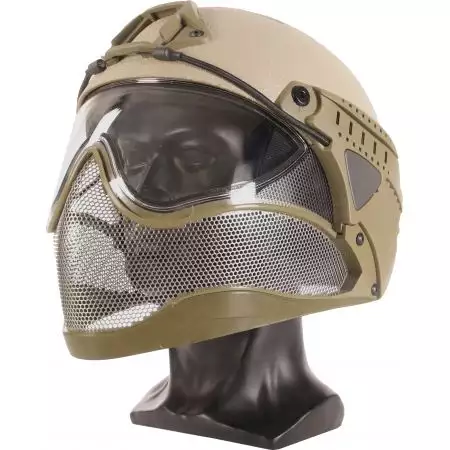 Casque WARQ Raptor Protection int&eacute;grale &ndash; Tan