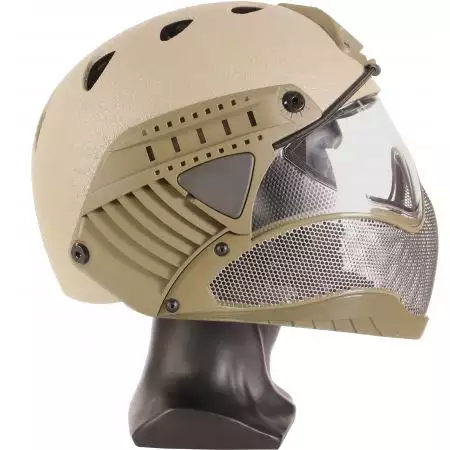Casque WARQ Raptor Protection int&eacute;grale &ndash; Tan