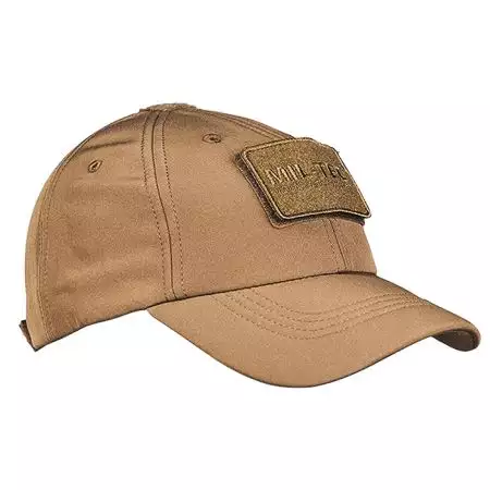 Casquette de Baseball Softshell Ajustable Patch Miltec - Coyote