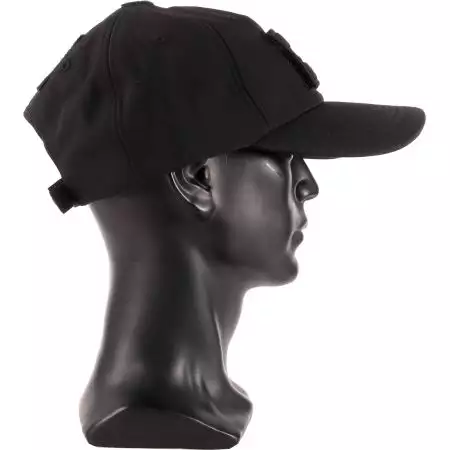 Casquette de Baseball Softshell Ajustable Patch Miltec - Noir