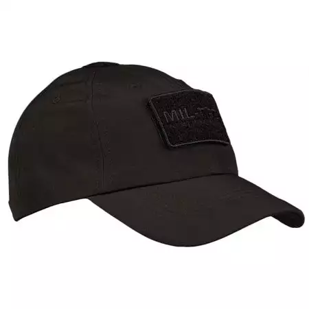 Casquette de Baseball Softshell Ajustable Patch Miltec - Noir