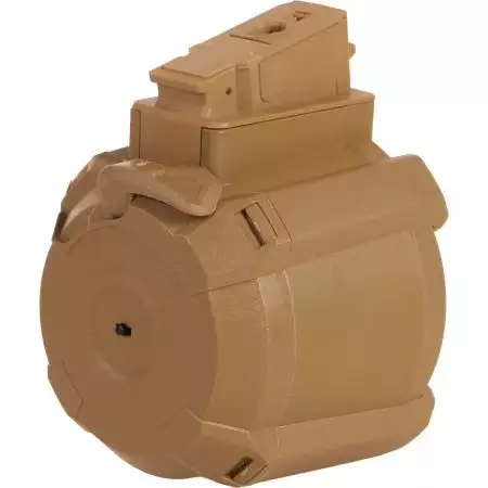 Chargeur AEG 1200 Billes Drum AK BattleAxe A&K - Tan