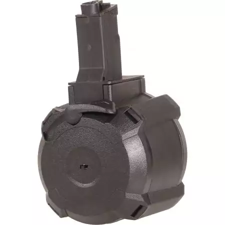 Chargeur AEG 1200 Billes Drum MP5 BattleAxe A&K - Noir
