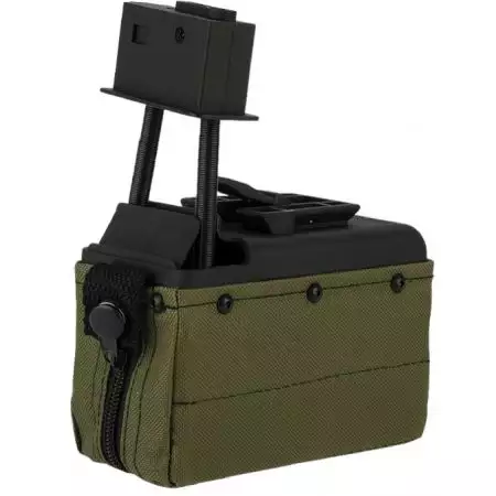 Chargeur AEG 1500 Billes Mini Ammo Box pour M249 - Olive