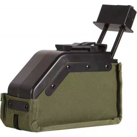 Chargeur AEG 1500 Billes Mini Ammobox M249 Specna Arms - Olive