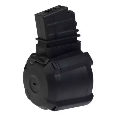 Chargeur AEG Drum 1000 billes pour G36 Saigo Defense - Noir