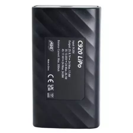 Chargeur Batterie USB-C LiPo Strike Systems ASG - Noir