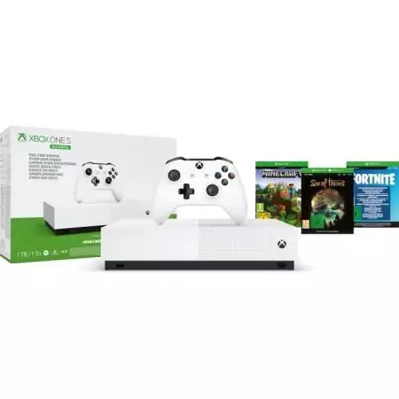 Console XBOX One S 1 TO  All Digital - Blanche