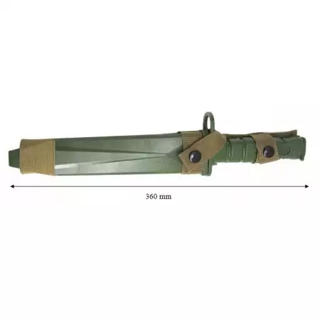 Couteau Baïonnette Factice Caoutchouc M10 S&T Armament - Olive