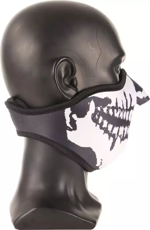 Demi-masque mousse Crâne