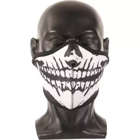 Demi Masque Protection Neoprene Bas Visage T&ecirc;te De Mort - Dmoniac
