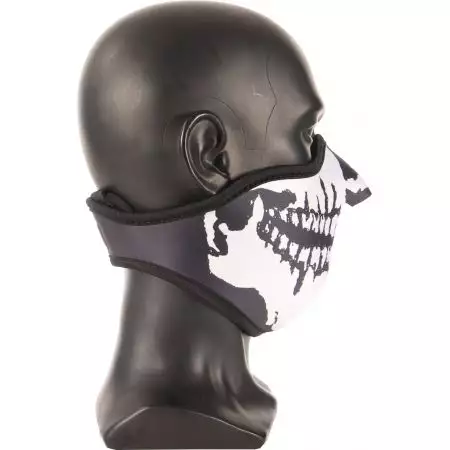 Demi Masque Protection Neoprene Bas Visage T&ecirc;te De Mort - Dmoniac
