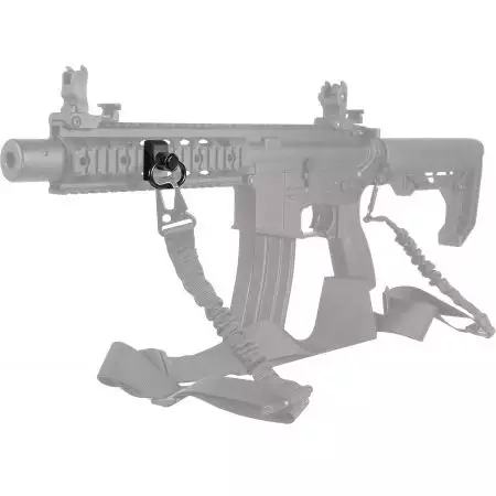 Fixation Attache Sangle QD Low Profile Picatinny METAL - Noir