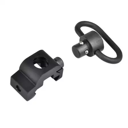 Fixation Attache Sangle QD Pivotant Picatinny METAL - Noir