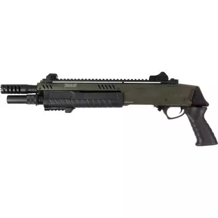 Fusil à Pompe FABARM STF 12 Short Gaz BO Manufacture - Bi-ton Olive