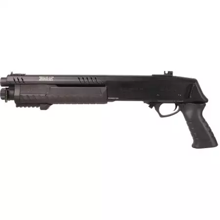 Fusil à Pompe FABARM STF 12 Short Initial Gaz BO Manufacture - Noir