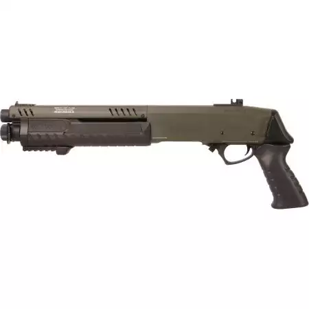 Fusil à Pompe FABARM STF 12 Short Initial Gaz BO Manufacture - Olive