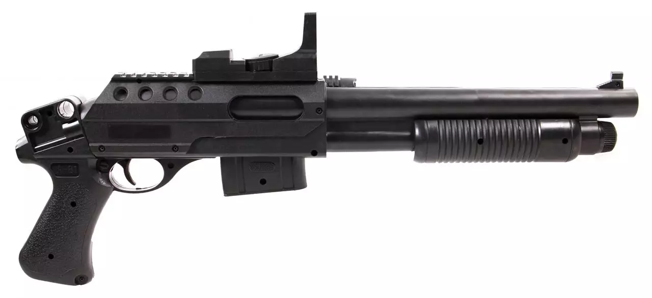 Réplique airsoft spring fusil à pompe type M500 court - Armurerie