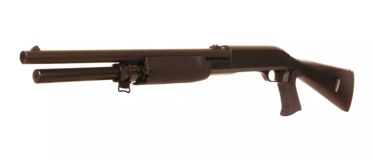 Fusil à pompe M56A Long Spring Double Eagle Noir - 2EM56AL
