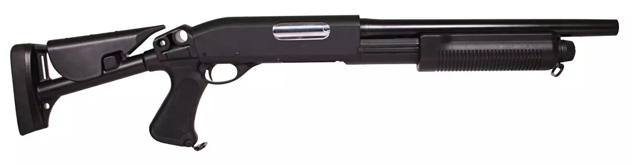 Fusil à Pompe M870 Shotgun MS Spring Full Metal 3 Burst Swiss Arms 2..